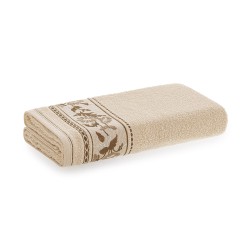 TOALHA BANHO FLORA KARSTEN 70X140 AREIA/BEGE 3885560