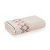 TOALHA BANHO MONTANA KARSTEN 70X140 IVORY/MARROM 3836712