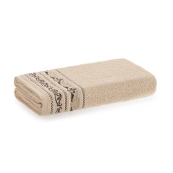 TOALHA BANHO LISBOA KARSTEN 70X140 AREIA/MARROM 3881742