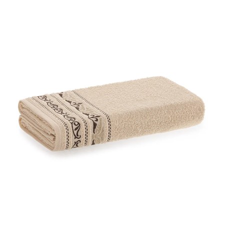TOALHA BANHO LISBOA KARSTEN 70X140 AREIA/MARROM 3881742