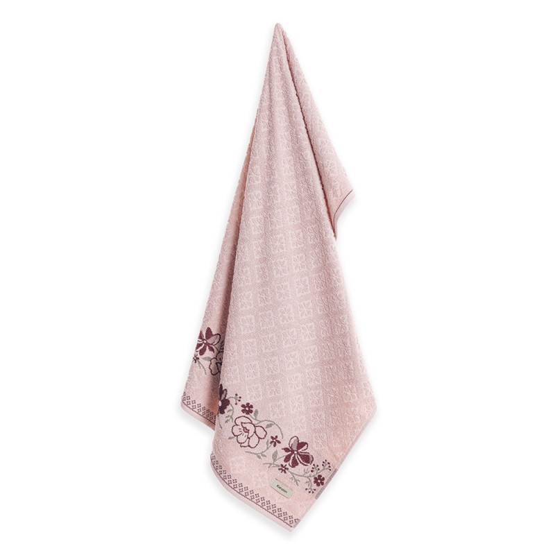TOALHA BANHO YUNA KARSTEN 70X135 ROSE/BORDO 3882579 TOALHA BANHO YUNA KARSTEN 70X135 ROSE/BORDO 3882579