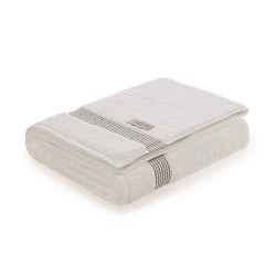TOALHA ROSTO REALI TRUSSARDI 48X80 BRANCO/AZZURO 3882013