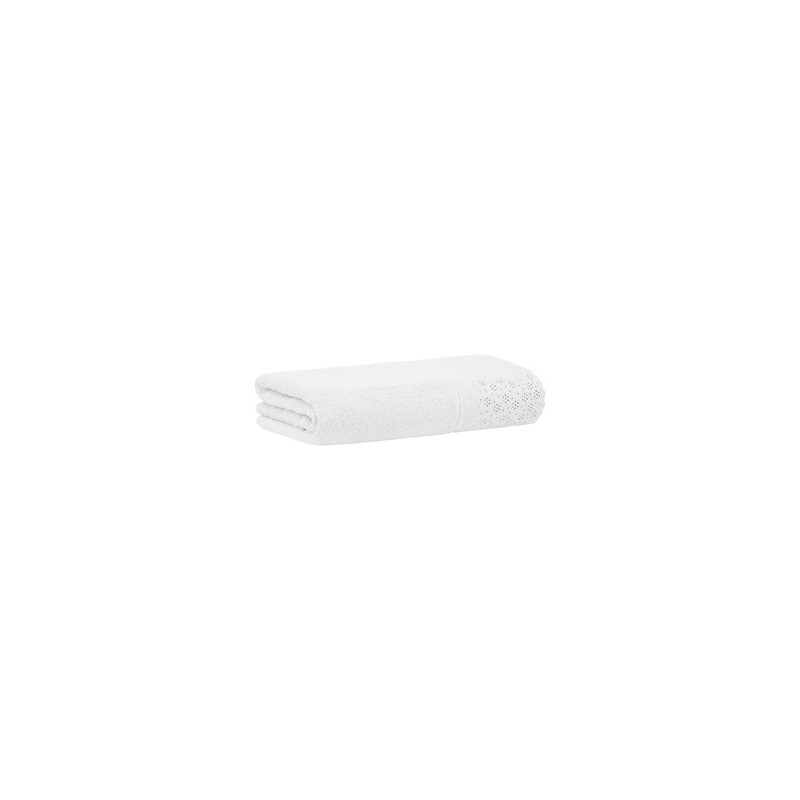 TOALHA BANHO C/APC LOVELY BUD 70X140 BRANCO
