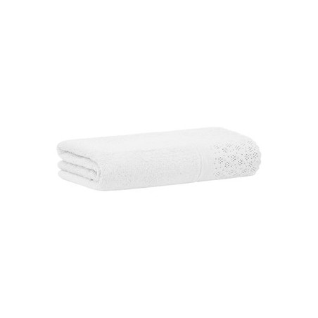 TOALHA BANHO C/APC LOVELY BUD 70X140 BRANCO