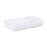TOALHA LAVABO DOTS C/BORD BEGE BUD 30X50 BRANCO