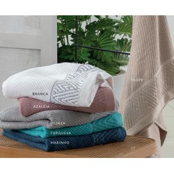 TOALHA BANHO JACQUARD LISBOA CORTTEX 70X140 BRANCO *0001